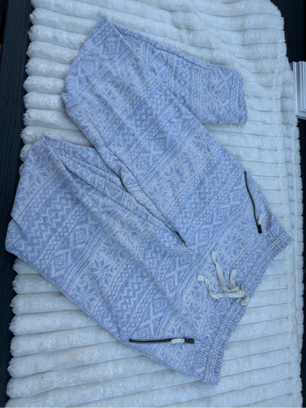 Cynthia Rowley Cozy Patterned Knit Sweats - Casual Lounge Pants